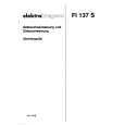 ELEKTRA BREGENZ FI137S Owners Manual